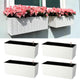 LaLaGreen Window Boxes Planter (20in, 4 Pack) Outdoor Wall Hanging Planters