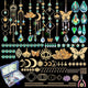 DIY Suncatcher Kit, 402pcs Sun Catchers Making Supplies, Art and Crafts Rainbow Maker for Adults Hanging Prism Sun Catcher with Crystals Indoor Outdoor Garden Party Decor