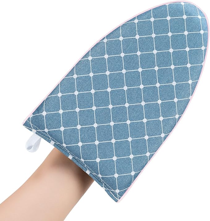 CINPIUK Garment Steamer Ironing Gloves Anti Steam Glove Heat Resistant Garment Steamer Mitt, Garment Steam Accessories for Clothes，Blue