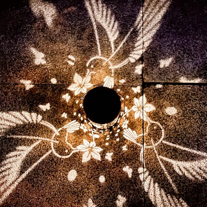 Solar Lanterns Outdoor Waterproof Hummingbirds Birthday Gifts for Women Mom Grandma Garden Decor Metal Hanging LED Decorative Light for Patio Yard Lawn Backyard Front Porch Gardening Gifts
