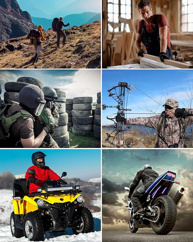 Tactical Gloves for Men, Motorcycle Military Combat Gloves Black Airsoft Gloves Touchscreen for Airsoft Outdoor Hunting Shooting Paintball Work Motorcycling Climbing