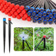 60 Pack Drip Irrigation Emitters Sprays for 1/4 Drip Irrigation Tubing, Irrigation System for Garden (30 Pcs Emitters Vortex + 30 Pcs Emitters Stream)