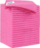 HOMEXCEL Microfiber Cleaning Cloth 20 Pack 11.5 x 11.5 Inch Microfiber Towels for Cars Ultra Absorbent Cleaning Rags Lint Free Cleaning Towels for Household Kitchen, Window Car Pink