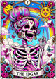 Axquilon Skull Diamond Art Kits for Adults, Skeleton Diamond Painting Kits for Adults, The IDGAF 5D DIY Paint by Diamond Round Full Drill Home Wall Decor Gift 12x16In