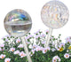 Vividaire Glass Plant Watering Globes, Water Plants While Away Slow Self Watering Planter Insert Bulbs for Outdoor Indoor Plants, Vacation Plant Watering System Devices (Iridescent Medium 2-Pack)