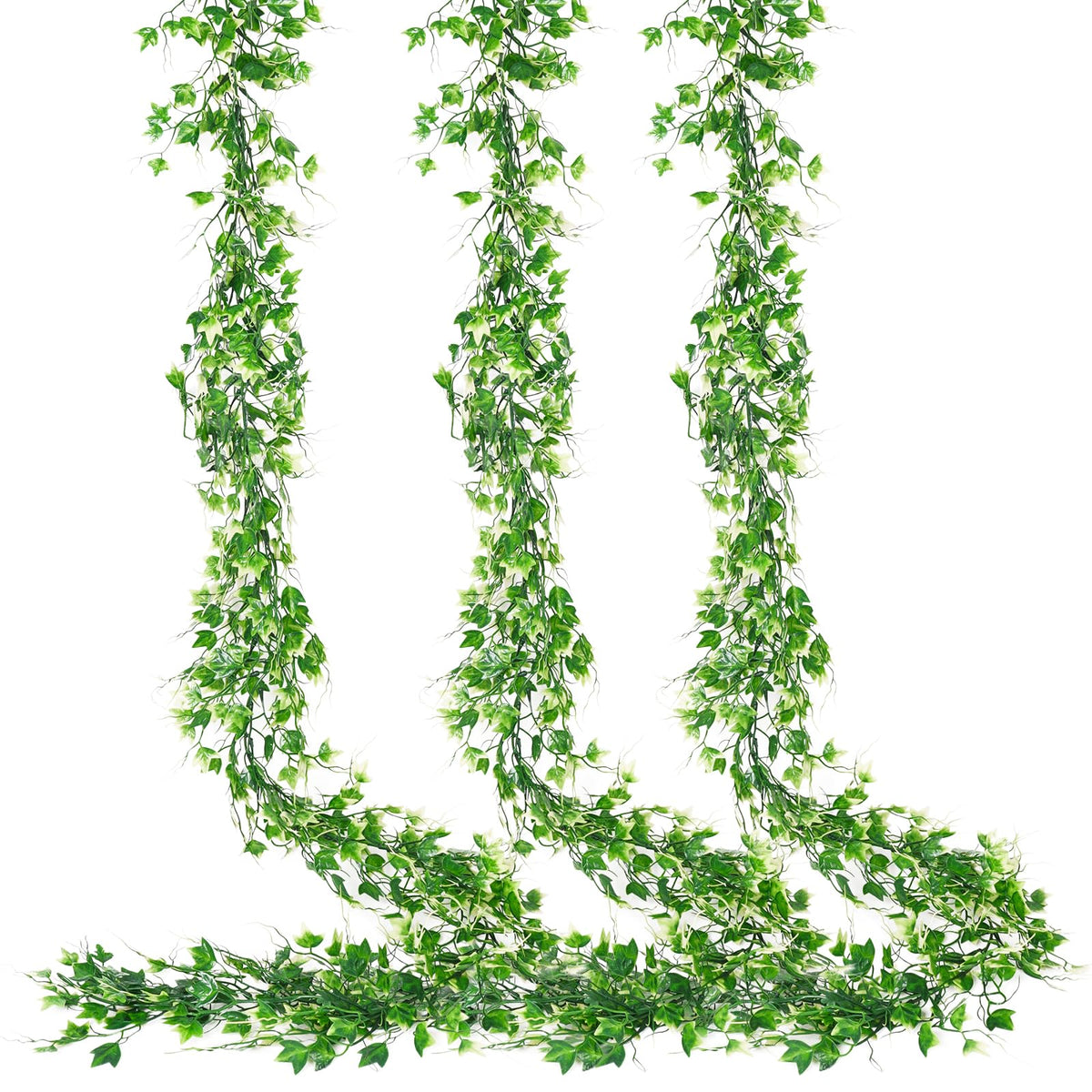 RECUTMS Artificial Hanging Plants Faux Greenery Garland 3 Packs Ivy Vines