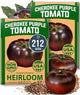 HOME GROWN Cherokee Purple Tomato Seeds 2 Pack (Solanum lycopersicum) - 212 Seeds, Tomato for Planting - Heirloom Vegetable Seeds with High Germination Rate