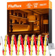 FluFlux Candlelight COB LED Strip Lights 2400K, 5W/FT, 16.4FT 24V LED Tape Light with 3M VHB Backing, CRI 95, UL Listed, Cuttable, Dimmable, Bendable for Bars, Restaurants, Relaxing (NO Power Supply)