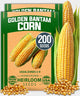 HOME GROWN Golden Bantam Corn 2 Pack – 200 Heirloom Vegetable Seeds – Grow Sweet Corn Outdoors – Easy for Beginners & Great for Home Gardeners –High Germination (Zea mays)