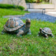 Brilliant Prospect 2 Pcs Outdoor Garden Turtle Statue, Mother and Baby Turtle Figurines for Garden, Patio, Lawn, Deck Decor, Resin Housewarming Gifts