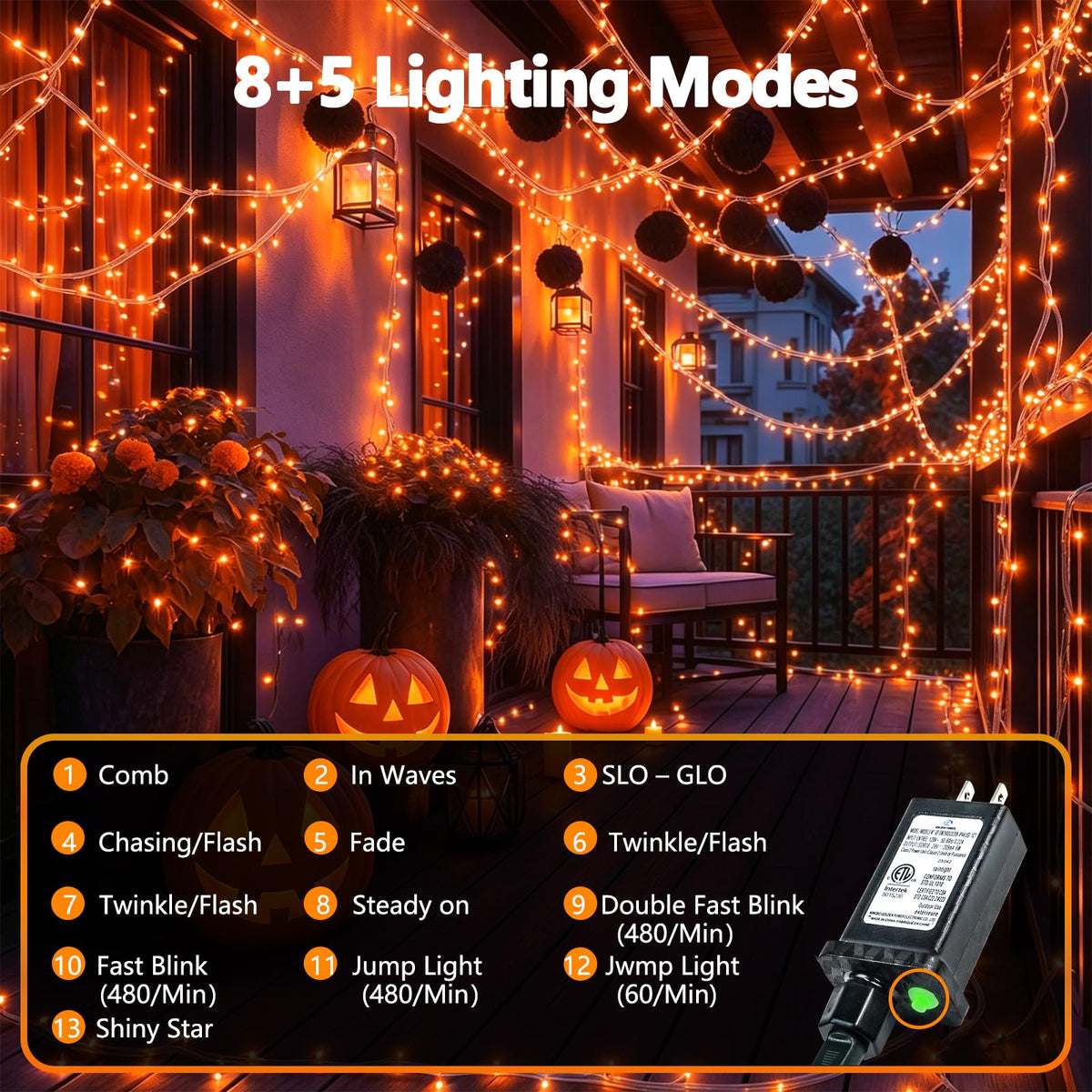 KAQ 240LED 88Ft Connectable String Lights Indoor Outdoor Clear Wire