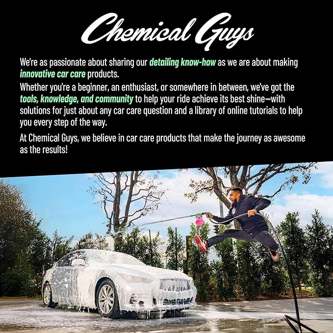 Chemical Guys Glass Cleaner Signature Series - Ammonia-Free Window and Mirror Spray for Cars, Trucks, SUVs, and RVs - Safe for Tinted Glass, Windshields, Household Windows & Interior Surfaces - 16 oz