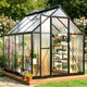 Polar Aurora 6x8 FT Walk-in Polycarbonate Heavy Duty Greenhouse