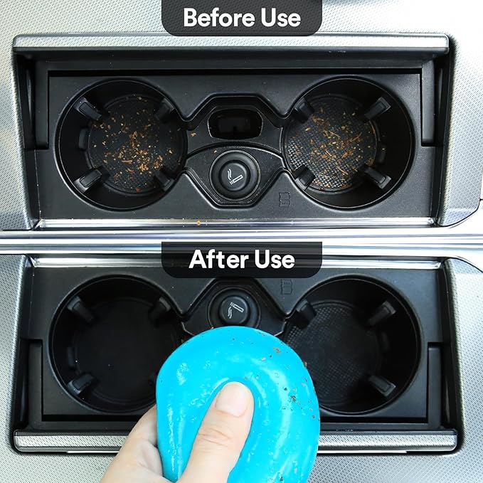 PULIDIKI Car Cleaning Gel Car Cleaning Putty Car Putty Auto Detailing Tools Car Slime Cleaner Dust Cleaning Gel for Car Interior Cleaner Car Cleaning Supplies Cleaning Kit Car Accessories Blue 2Pack