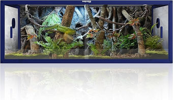 Phailozoo 85 Gallon Snake Enclosure, Front Opening Reptile Tank for Easy Maintenance, Reptile Terrarium with Top Screen Ventilation 48''x24''x18''