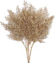 Gold Antlers Grass Artificial Plants Christmas Decoration, Faux Golden Twig Branches Plastic Fake Branch Plant for Xmas Party Home Garden Indoor Outdoor Wedding Table Centerpiece DIY Decor - 3 Pack
