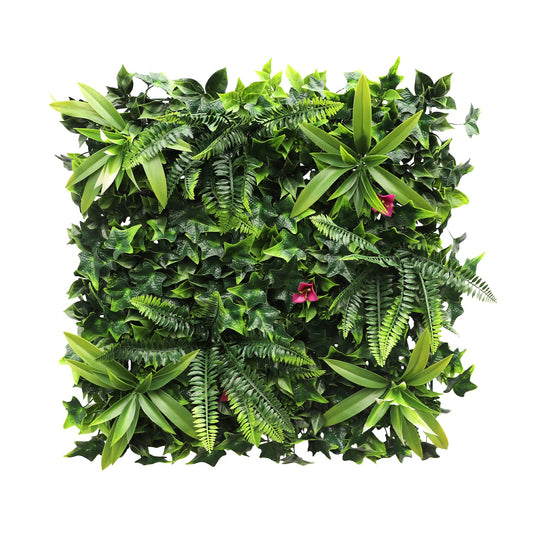 Windscreen4less 11 PCS 20"x20" Artificial Boxwood Panels Faux Plant Grass Green Wall Panel Decoration for Outdoor Indoor Garden Backyard (Style 7)