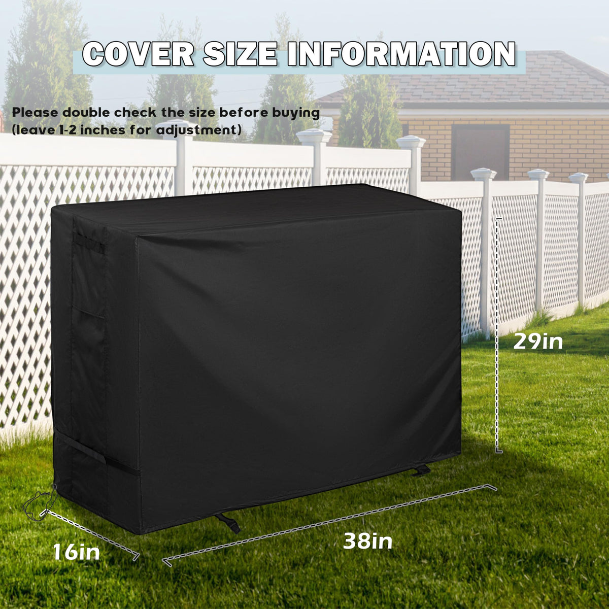 Starcrew Outdoor Raised Garden Bed Cover for LEETOLLA Elevate 32" Raised Garden Bed, Outdoor Planter Box Stand Cover for Mobile Elevated Wood Planter/Planting Bed-Waterproof All Weather Protection