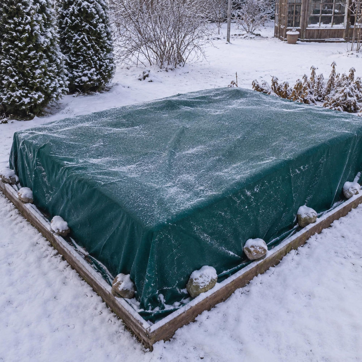 12.4x9.8 Ft Plant Covers Freeze Protection, Warm Winter Frost Cloth Blanket