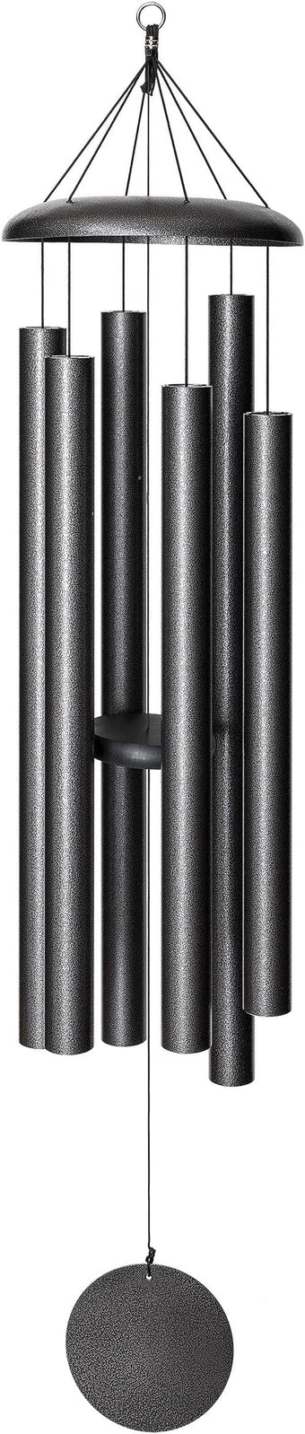 Corinthian Bells by Wind River - 60 inch Silver Vein Wind Chime for Patio, Backyard, Garden, and Outdoor Decor (Aluminum Chime) Made in The USA