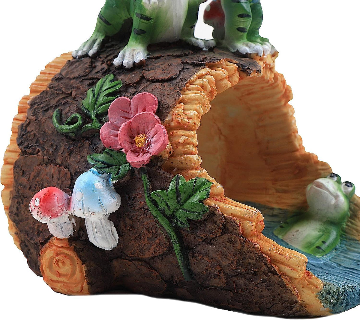 APX Frog Gutter Downspout Extensions, Decorative Splash Block Statue.