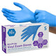 MED PRIDE Nitrile/Vinyl Blend Exam Gloves, Powder-Free, Latex-Free, Disposable, Non-Sterile, Blue, Small (Box of 100)