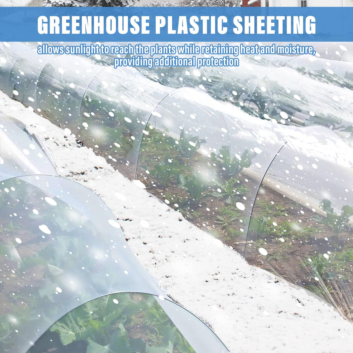 Legigo 12 X 26 Ft Clear Greenhouse Plastic, Plant Covers Freeze Protection