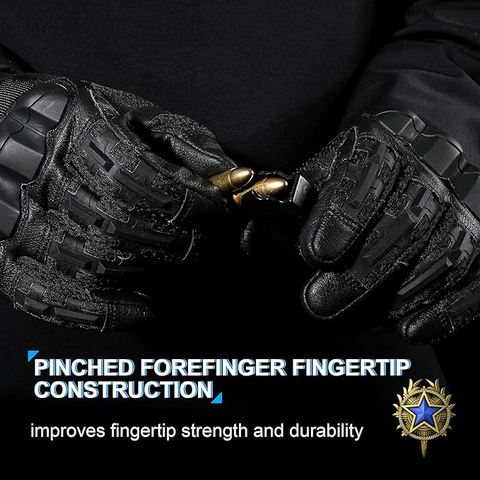 WTACTFUL Rubber Guard Tactical Gloves for Men Touchscreen Airsoft Motorcycle Hunting Outdoor