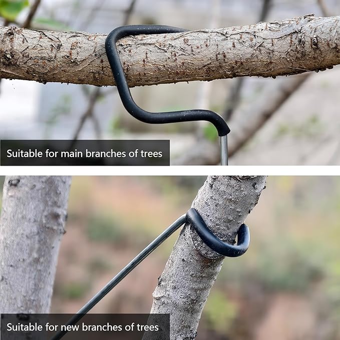 20PCS Fruit Tree Limb Spreader, 7Inch Fruit Tree Branch Puller with Plastic Hose Wrapped Iron Wire, Tree Open Angle Pull Branch Durable Solution