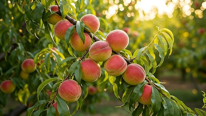 Organic Dwarf Peach Seeds for Planting Outdoor, 5pcs Perennial Organic Peachs Fruit Tree Seeds Sweet Edible Plants, Non-GMO Heirloom Sweet Juicy Fruits Plants in Your Home Garden