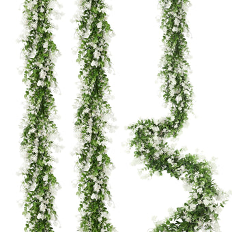 RECUTMS Faux Eucalyptus Garland Plant Fake Vines,Faux Draping Greenery,3Pcs