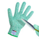 Cutting Gloves, 1 Pairs of Cut Resistant Gloves Food Grade, Cut Resistant Gloves for Kitchen, Oyster Shucking, Fish Fillet Processing, Carving Wood and Gardening(Large-Green)