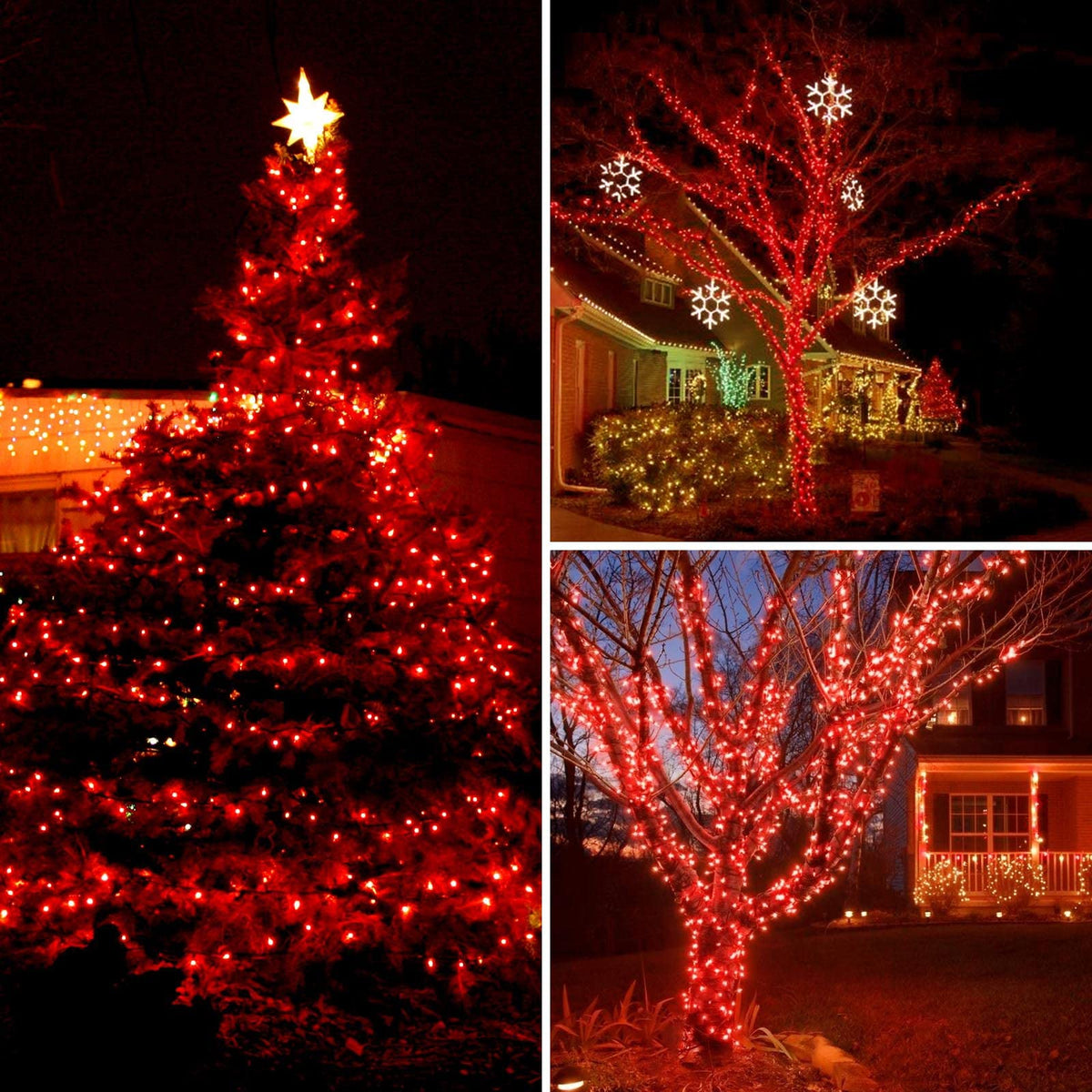 200 LED Connectable String Lights, 66FT Christmas Lights Outdoor Indoor