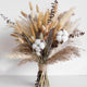 Natural Dried Flower Bouquet - Pampas Grass, Cotton Stems, Bunny Tails, Eucalyptus, Lavender & Wheat - Rustic Boho Decor for Home, Fall Decorations for Home, Wedding, or Gift