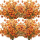 Grunyia 10 Bundles Artificial Fall Flowers Outdoor UV Resistant Fake Flowers