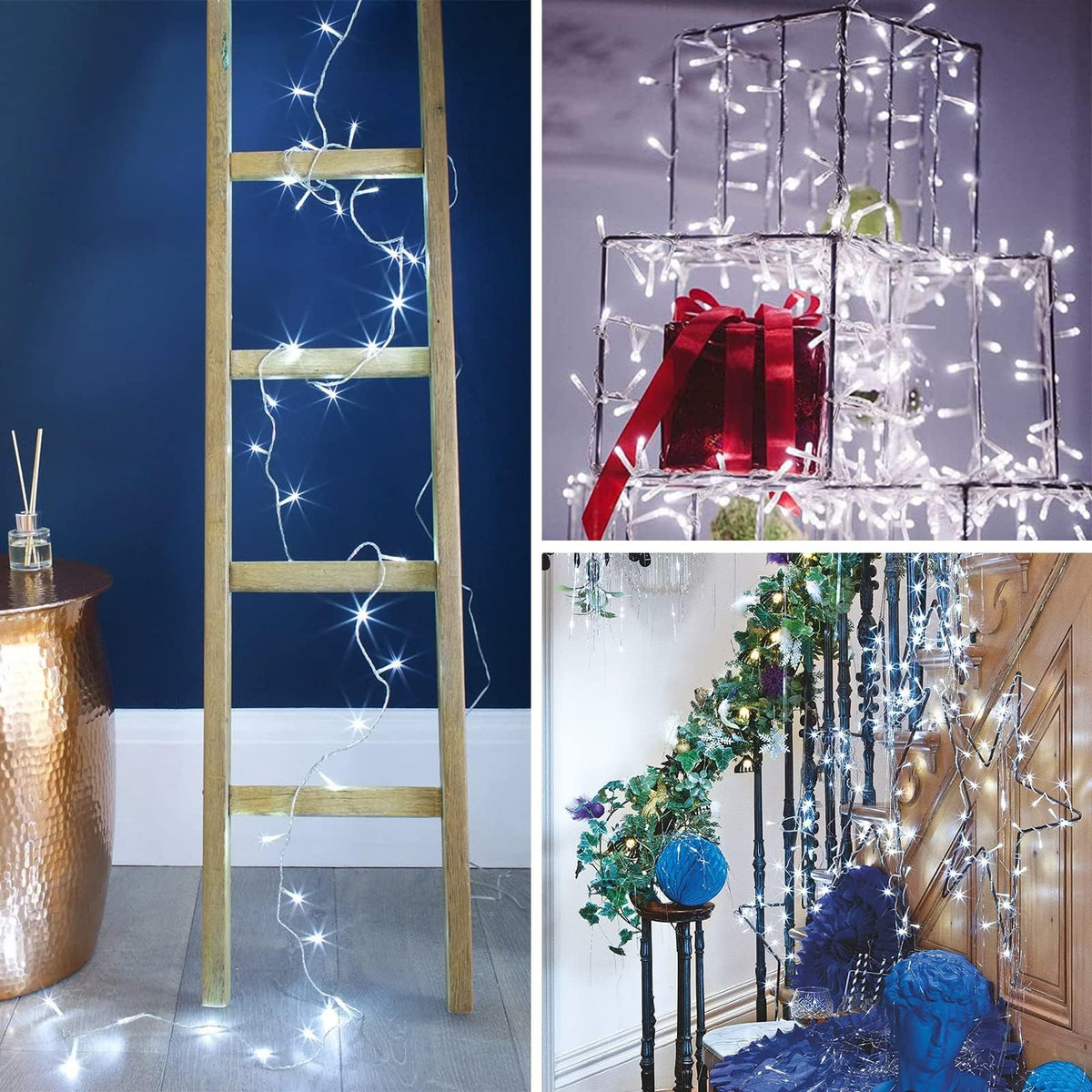 100 LED Connectable String Lights, 33FT Christmas Lights Outdoor Indoor