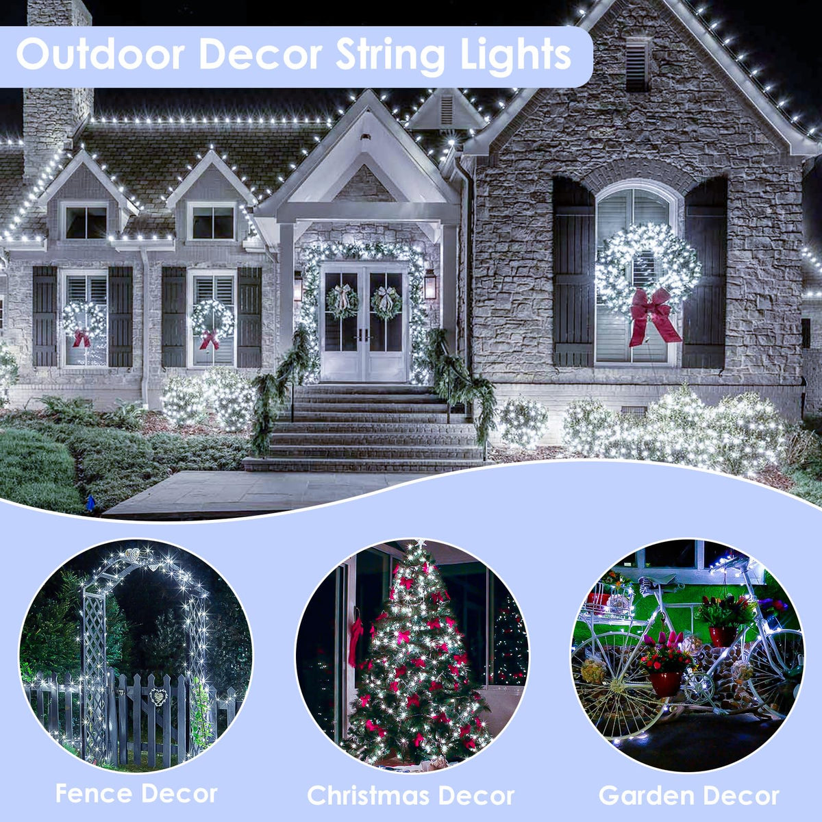 99FT 300 LED Fairy Lights with Remote, Plug in Twinkle Light Outdoor Indoor