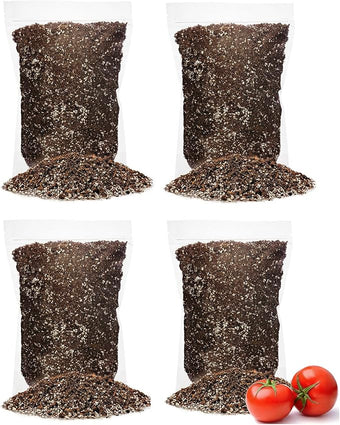 GARDENERA Organic Potting Soil for Tomato Plants - 20 Quart - Hand-Mixed with Natural Ingredients for Optimal Growth and Nutrient Retention