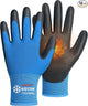 KAYGO Winter Work Gloves for Men and Women, 12 Pairs Thermal Insulated Safety Work Gloves PU Coated, Smooth Grip on Palm & Fingers,Ideal for Freezer Work,Blue,S