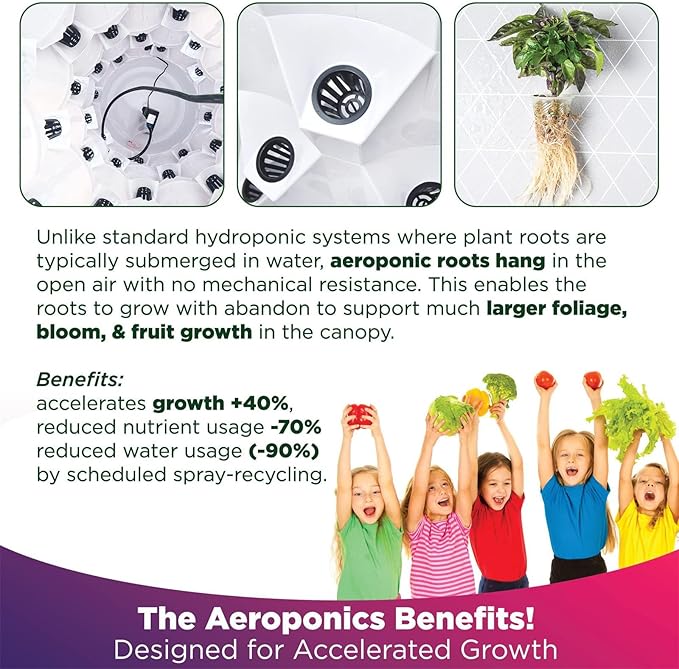 Vertical Hydroponic Tower Garden,Indoor and Outdoor Hydroponic Growing Kit, DIY Soilless Growing, with 48/64/80 Growing Points for Growing Herbs, Fruits and Vegetables,6layers