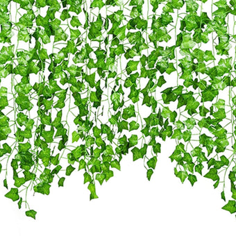 Artificial Ivy Vines - 7.2ft Hanging Aesthetic Vines | Decorative Ivy Garland | Uv Resistant Fake Ivy Vines | Elegant Hanging Greenery for Bedroom Decor, Aesthetic Home Decoration, Indoor Outdoor