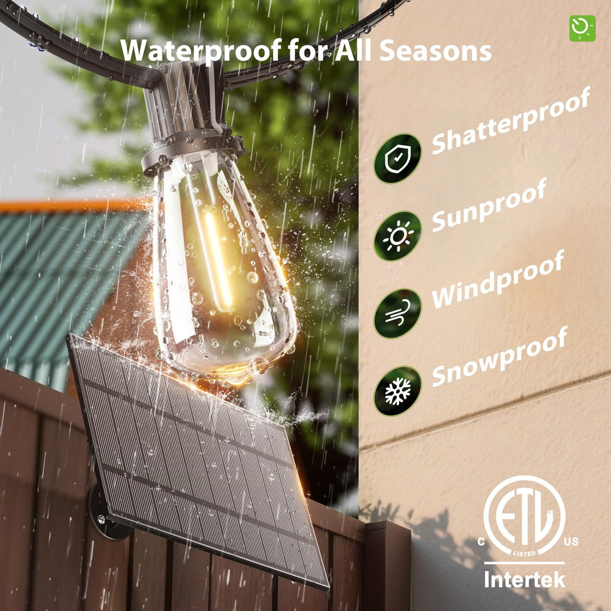 KYY 78FT(72+6) Solar String Lights Outdoor with USB Port Remote Control