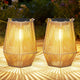 2 Pack Solar Lanterns Outdoor Waterproof, Hanging Rattan Woven Solar Lights with Auto On/Off, Decorative Gifts for Garden, Yard, Patio, Tree, Porch, Lawn, Pathway & Outside Tabletop Decor