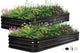 BIRDSINYARD 5 in 1 Galvanized Raised Garden Bed, 8x3x1ft, 2Pack, Grey