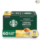 Starbucks K-Cup Coffee Pods, Flavored Hot or Iced Coffee, Crème Brûlée, 60 Keurig Pods