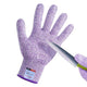 Cutting Gloves, 1 Pairs of Cut Resistant Gloves Food Grade, Cut Resistant Gloves for Kitchen, Oyster Shucking, Fish Fillet Processing, Carving Wood and Gardening(Large-Violet)