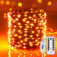 Minetom Halloween Fairy Lights Plug in, 33ft 100LED Twinkle String Lights