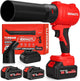 Electric Handheld Leaf Blower Cordless with 2X 4.0Ah Batteries and Charger, 650CFM 160MPH, 2 Extended Nozzles, Portable Mini Lightweight for Seniors Gift, Yard,Patio,Gutter,Lawn Care, Garden Tool