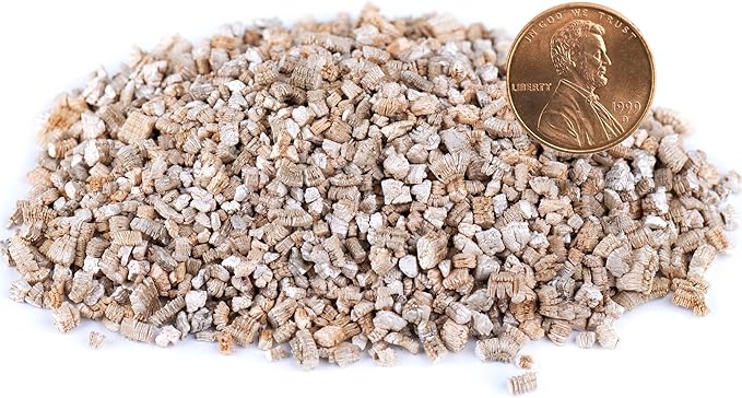 Organic Coarse Vermiculite for Indoor Gardening Plants and Mushrooms – Enhances Soil Aeration, Seed Germination, Rooting Cuttings – Small Packages and Bulk (Vermiculite Grade 3 – Medium, 5 qt)