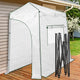 EAGLE PEAK Instant Pop-up Greenhouse, Indoor Outdoor Plant Gardening Green House, Roll-Up Zipper Doors and Side Windows, Lean-to 9x4 ft, PE Cover, White/Clear